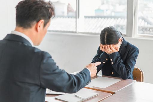 怒る教師